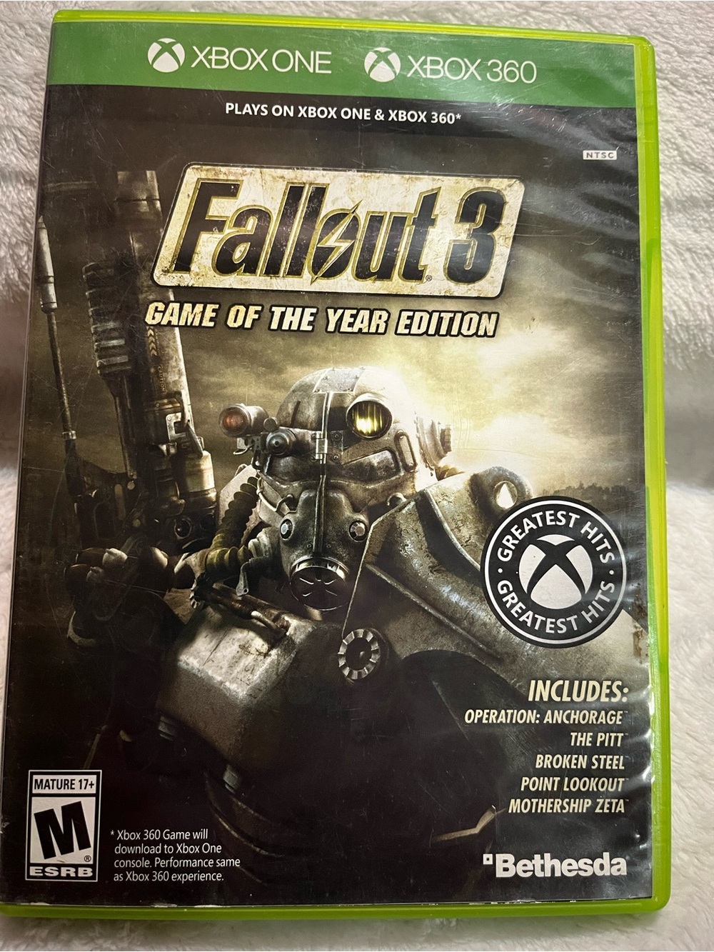 Fallout 3: Game of the Year Edition - Xbox One/Xbox 360 (Green Case)